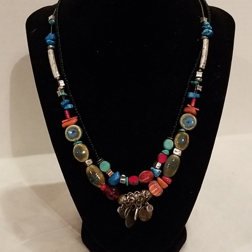 Chico's multi beaded necklace